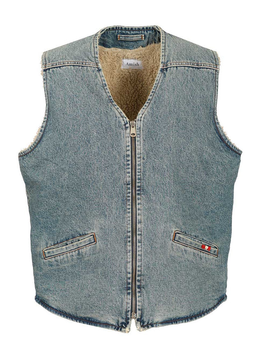 Denim Vest Jeans Blu