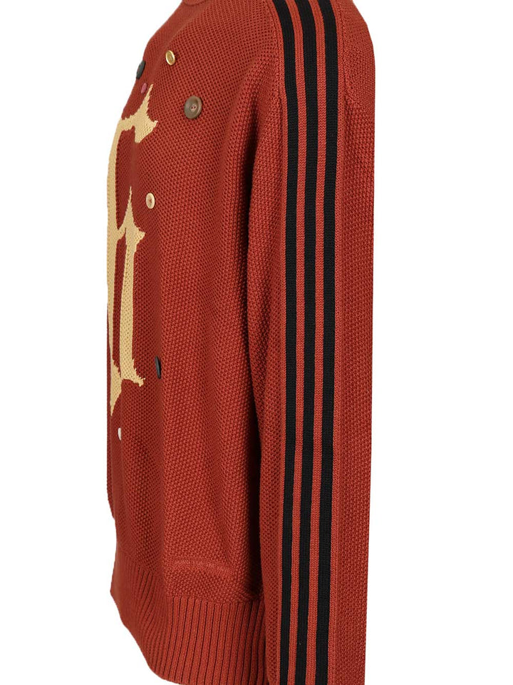 Adidas X Song For The Mute Cotton Sweater Knitwear - Rosso | 0f3338641fb13829affe169605518eaafa9684f1