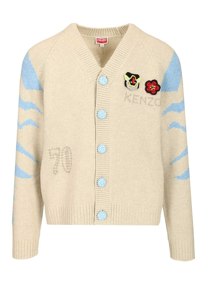 Kenzo Pachinko Cardigan Knitwear - Grey | 961136d768126eef52f440d5e391aacf409fb13f