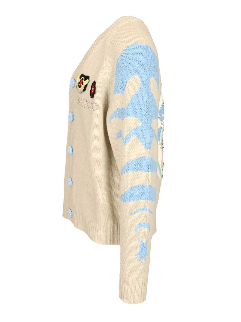 Kenzo Pachinko Cardigan Knitwear - Grey | 25fd66985aa063d1063c45d01d420319c4f7539d