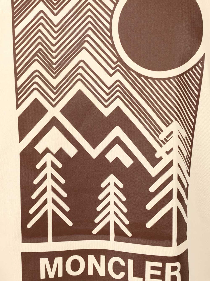 Moncler Grenoble Logo Cotton Jersey T-Shirt - Bianco | 0157a85fb1649cbf2eeef34d856720c686ad1444