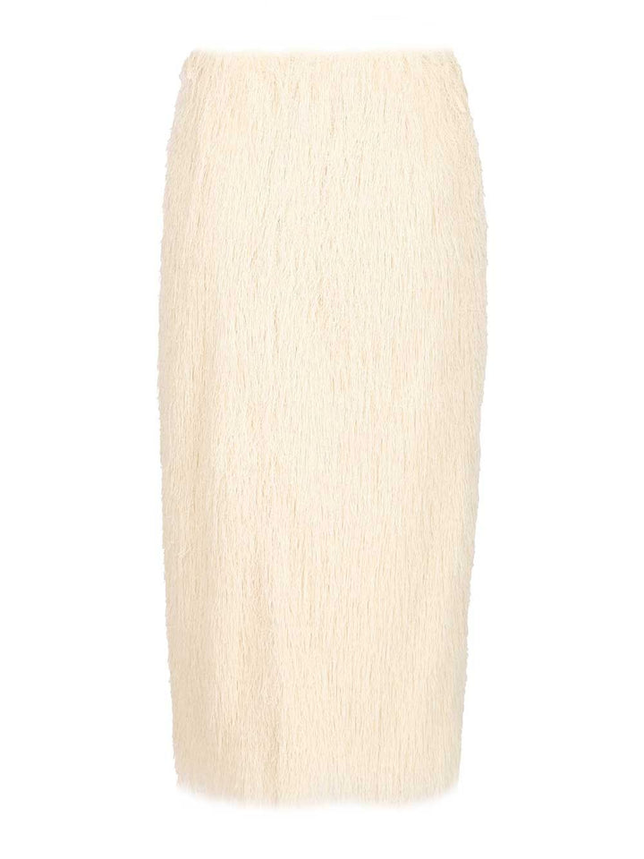 Dries Van Noten Fringed Skirt Gonne - Bianco | 9c1b894363b9754c64d9c9a4614526166d14bf44