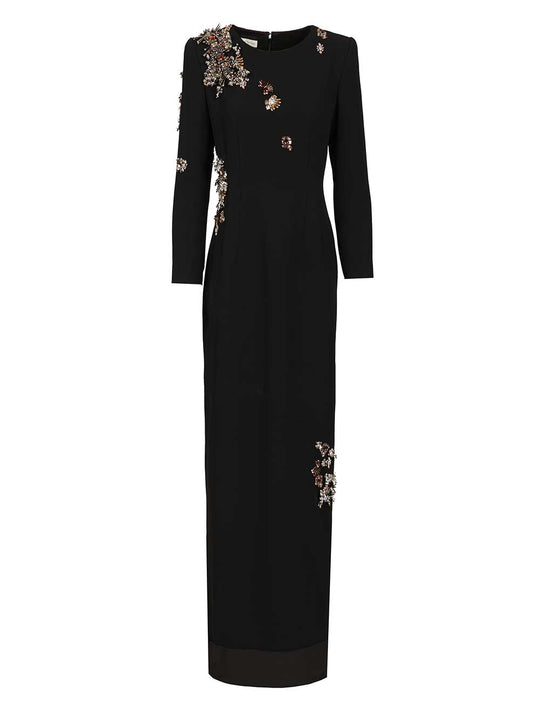 Dalista Embroidered Dress Abiti Nero