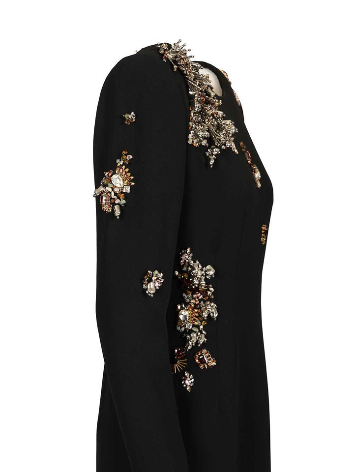 Dries Van Noten Dalista Embroidered Dress Abiti - Nero | b8eb840537ba0e28f3b38bc2a1a90dbccbe41029