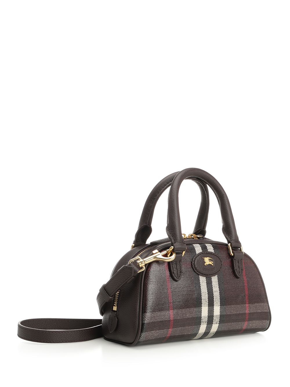 Burberry Highlands Mini Bowling Bag Handbags - Bordeaux | 80ab209fa1a65eb5a27590b3969b94ddb186090a