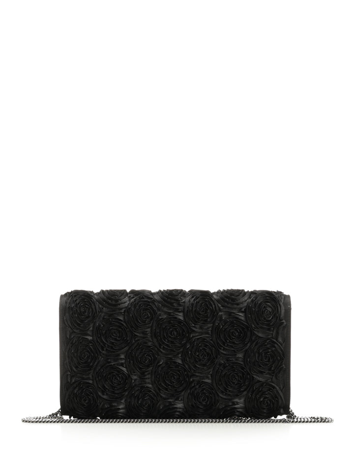 Roger Vivier Clutch In Black Satin Clutches - Nero | d7060b38444cbe2d0b30e221076d03a1451822ae