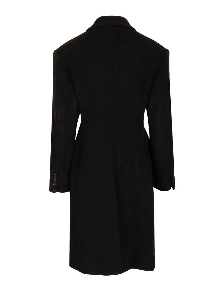 Filippa K Harper Double-Breasted Coat Coats - Nero | b495a6d8f534d5a8121cdbfd8c684ac5b6100d86