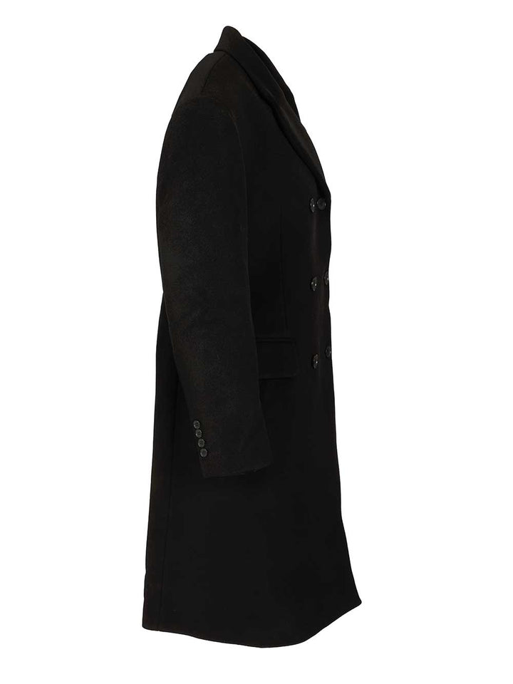 Filippa K Harper Double-Breasted Coat Coats - Nero | 1885a817b1cb4198b95ea228f69ba341c4887a76
