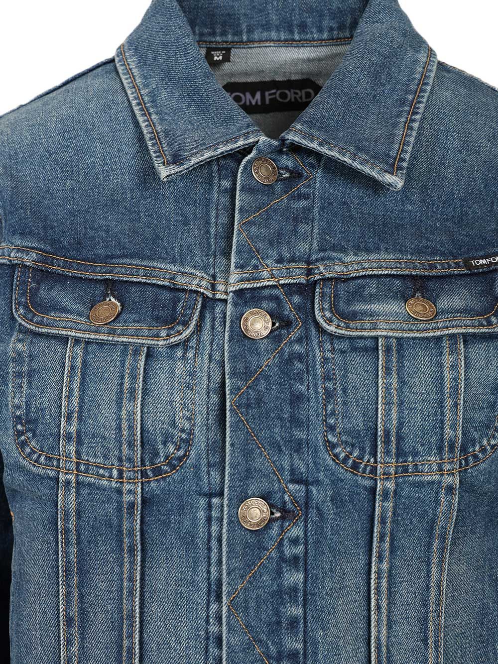 Tom Ford Japanese Stonewashed Denim Jacket Giacche - Blu | e07869f12a52c0ce1fe1f88d4d704fdc17466ca7