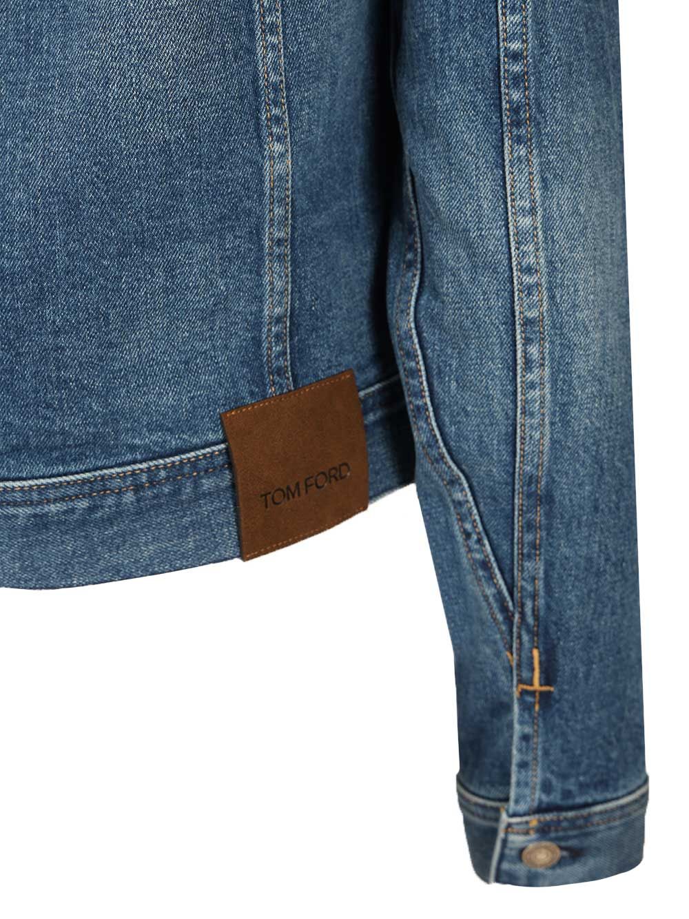 Tom Ford Japanese Stonewashed Denim Jacket Giacche - Blu | 0911ae131af1e9f109177c4d0c49bc444815df12