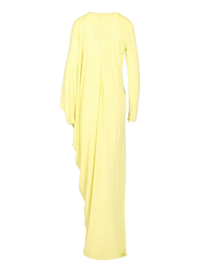 Tom Ford Long Asymmetrical Dress In Jersey Crepe Abiti - Giallo | 260f5e2fe9d7dac9a227b8e005daaf9be6b47457