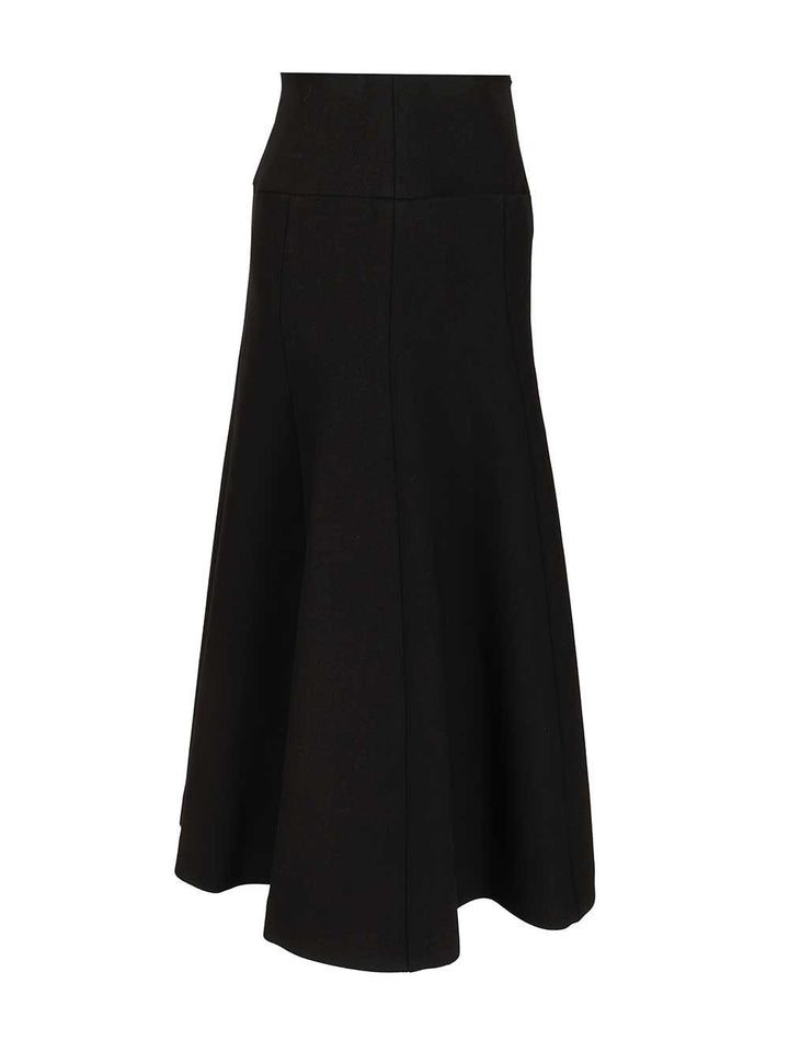 AlaÏA Skirt With Slit Gonne - Nero | 2f48d8cac8732e4ff06ce83eee737bb6e1a3eccb