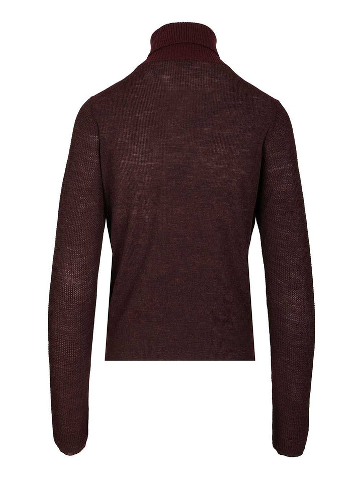 Burberry Wool Blend Sweater Knitwear - Bordeaux | 7edd307480e5aafbf35979d4172ccd1d9243223a
