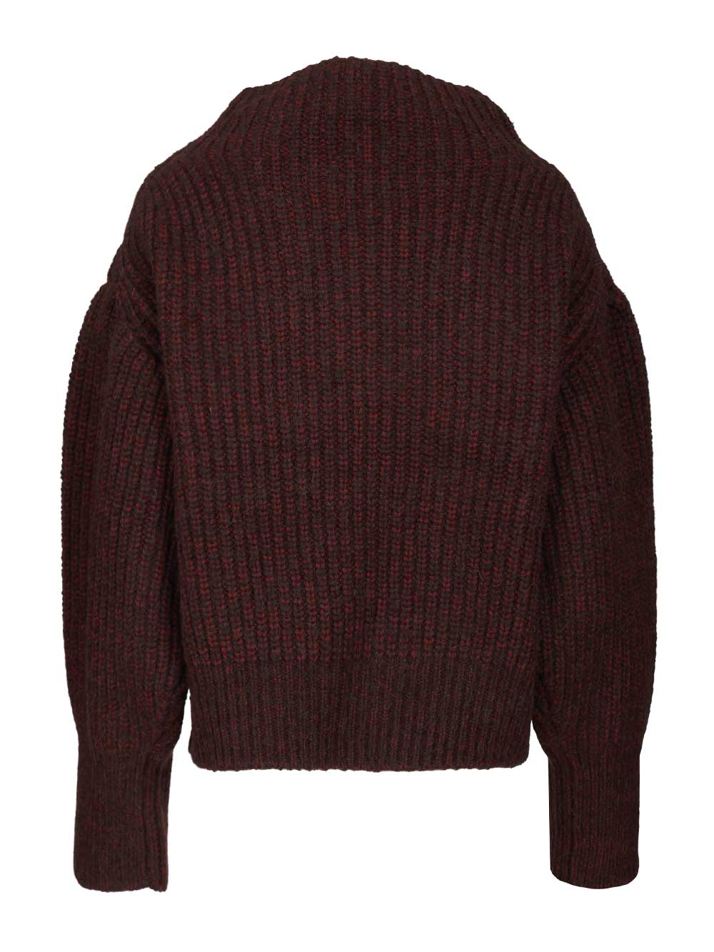 Dries Van Noten Burgundy Oversized Wool Sweater Knitwear - Bordeaux | d900edf24137dd0b225ebfc64f0611e2d180eb77