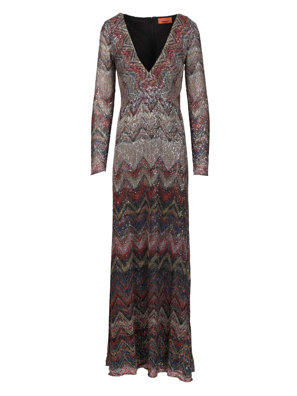 Missoni Long Dress With Lamé And Zigzag Sequins Abiti - Multicolor | 2b9687f2c7a205bc7ea8ca06905a4790e2d8d47c