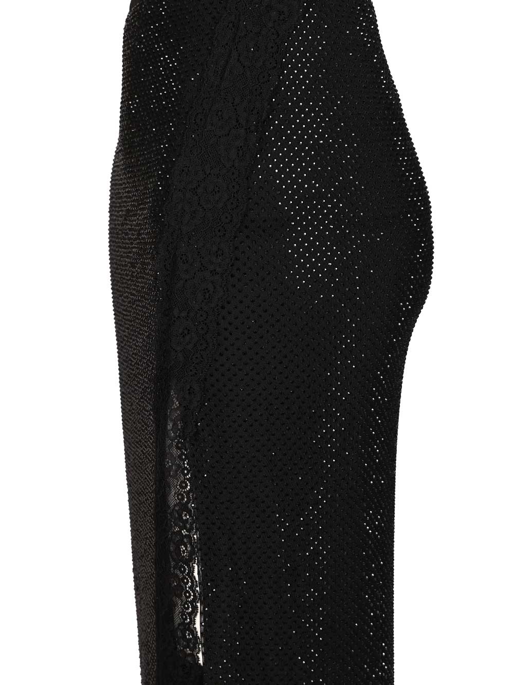 Self-Portrait Midi Skirt With Rhinestones Gonne - Nero | 10d29faad0b5bd8928ba7e980f8e93b1f10f9cee