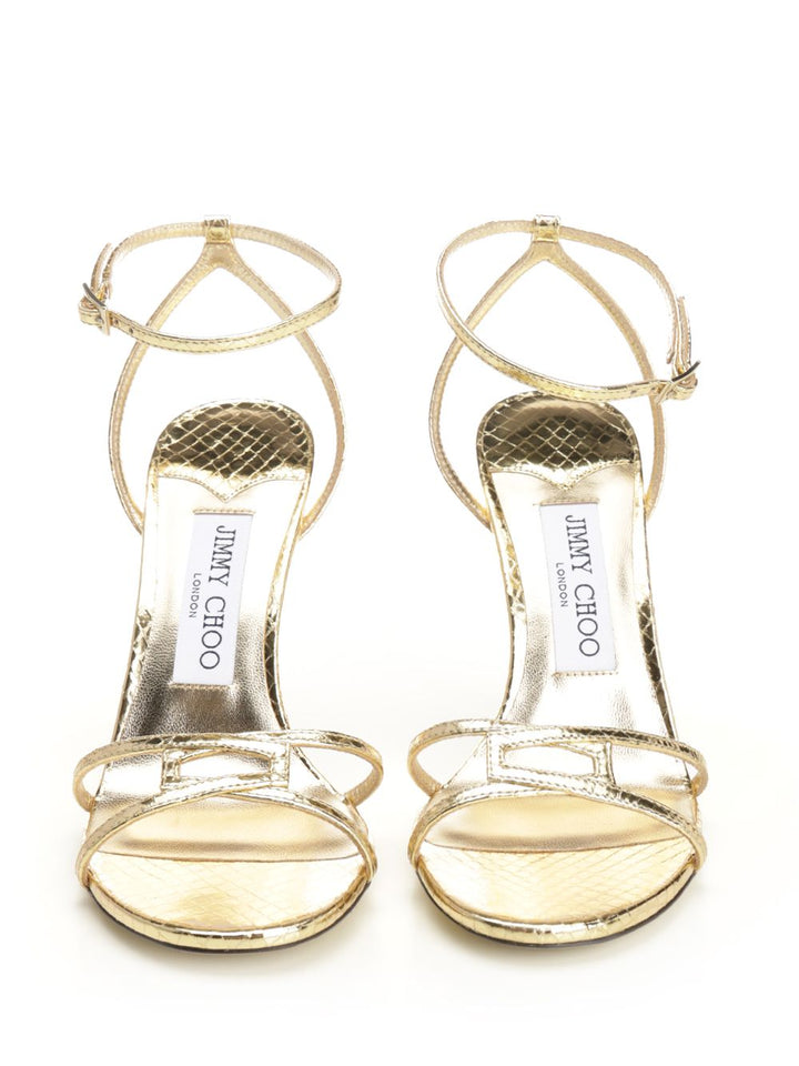 Jimmy Choo Leo Sandali - Oro | 0b6493e9cb758579f8677cbf1024ba87d16af866
