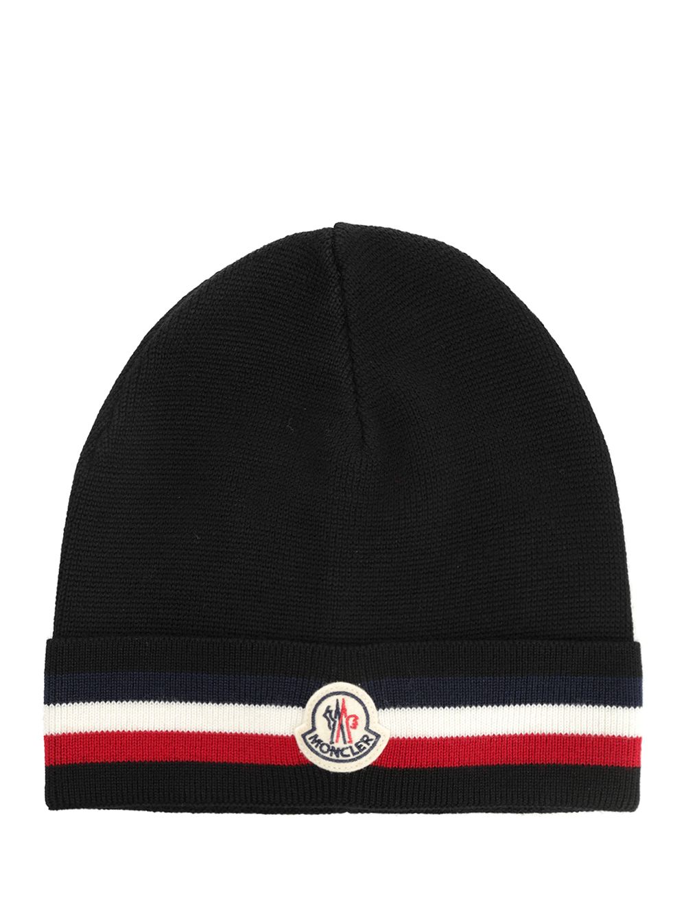 Moncler Wool Hat Cappelli - Nero | f9c0268cf0a3bb3504aafa3a8b6baad1bae771ed