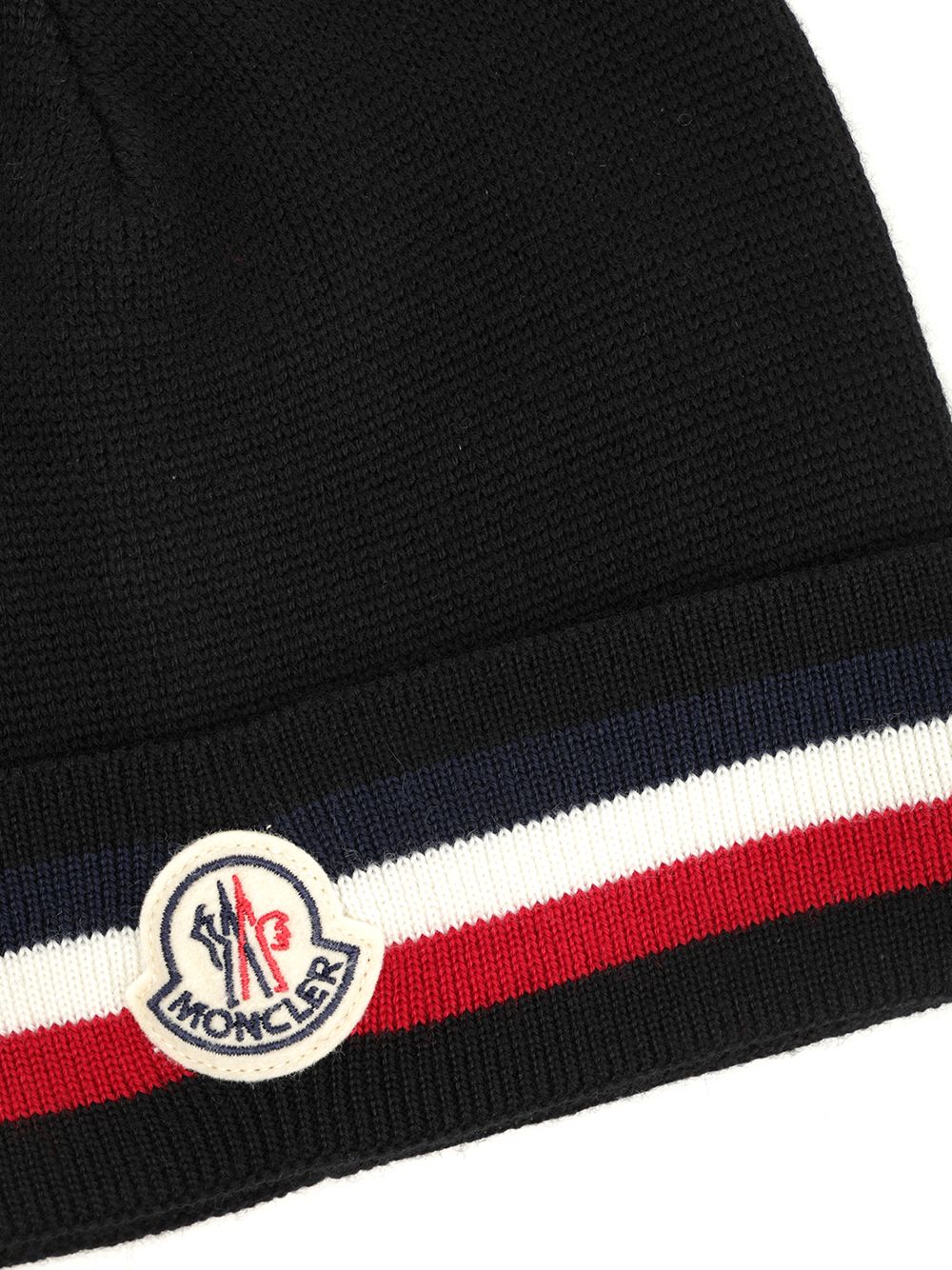 Moncler Wool Hat Cappelli - Nero | 8193121b3bdac0b0f2fc657d05665ee365869b2b