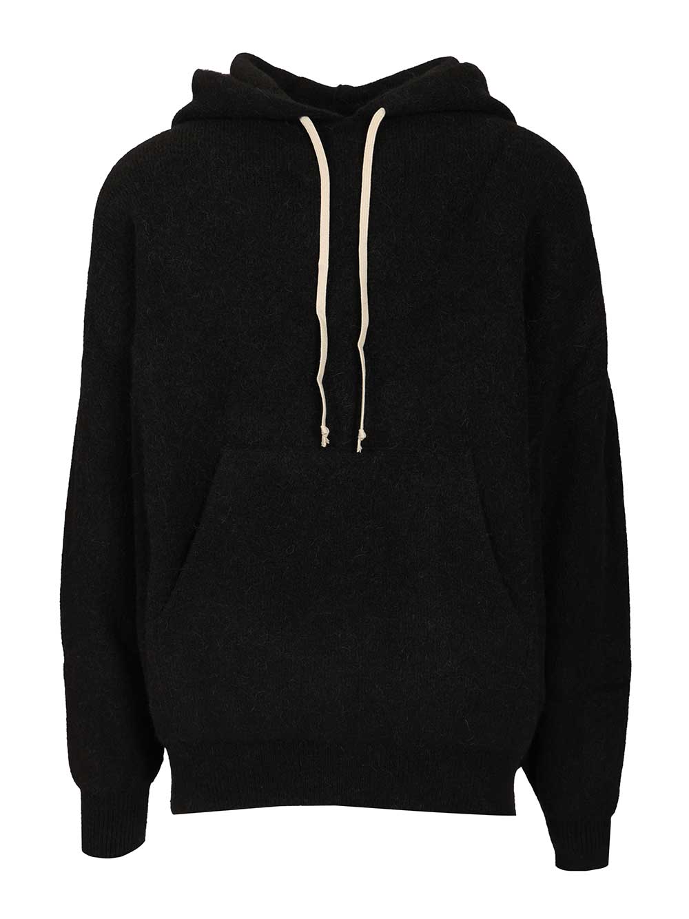 Rick Owens Hun Hoodie Knitwear - Nero | 899c7fffc0ef718790d7160ae064f879c40c6c45