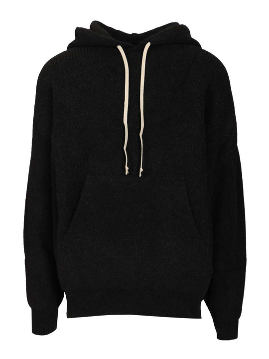 Hun Hoodie Knitwear Nero