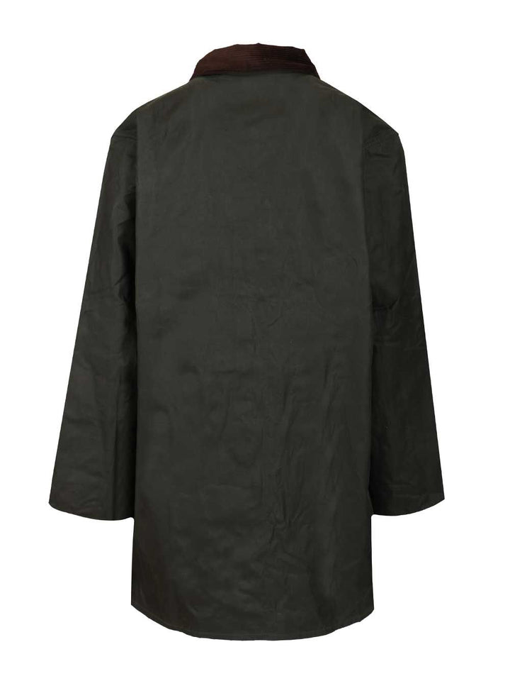 Barbour Border Waxed Jacket Giacche - Verde | 448c47882fd1f67a3974abcf6268bd7d849f14fe