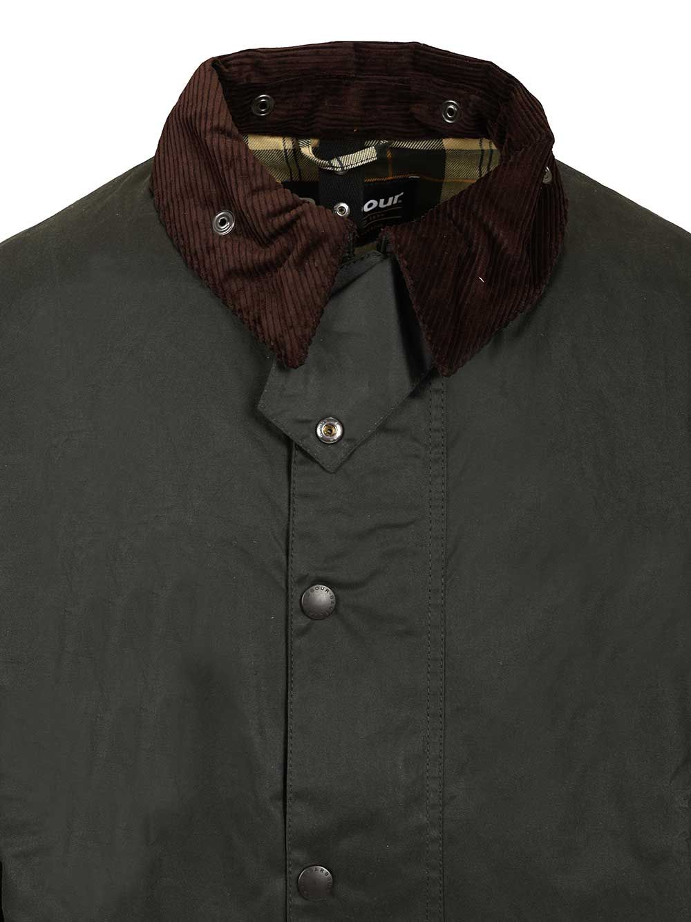 Barbour Border Waxed Jacket Giacche - Verde | 24e55da0bec8d944cb18d81a759bc6d1838ee6a8