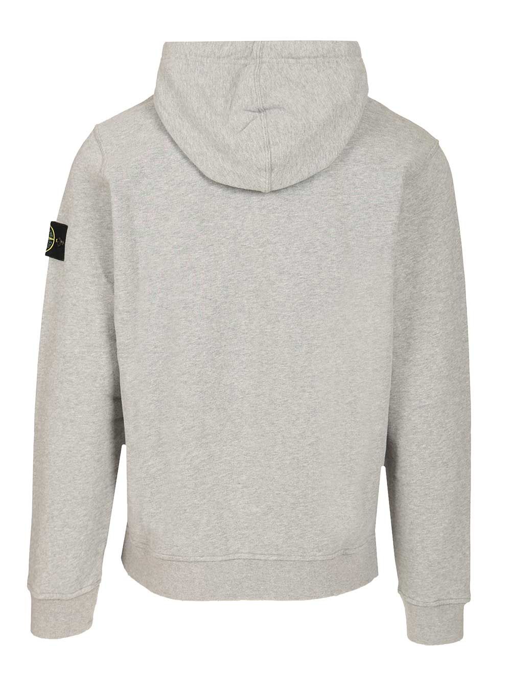 Stone Island Organic Cotton Hoodie Sweatshirts - Grey | bf524f6ea785bae05281e0278abcca739fbfd39f