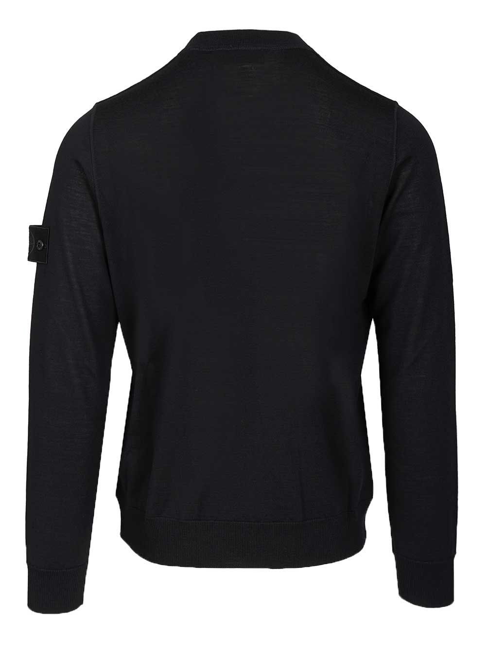 Stone Island Crew Neck Sweater Knitwear - Blu | d7a5042585cfb19f5633be70b0c77b2d899e0dd1