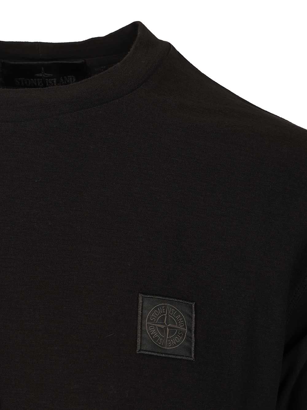 Stone Island Cotton Jersey T-Shirt - Nero | 5647a99cb087a0f2aacec9d7b14c2a03da74bf58