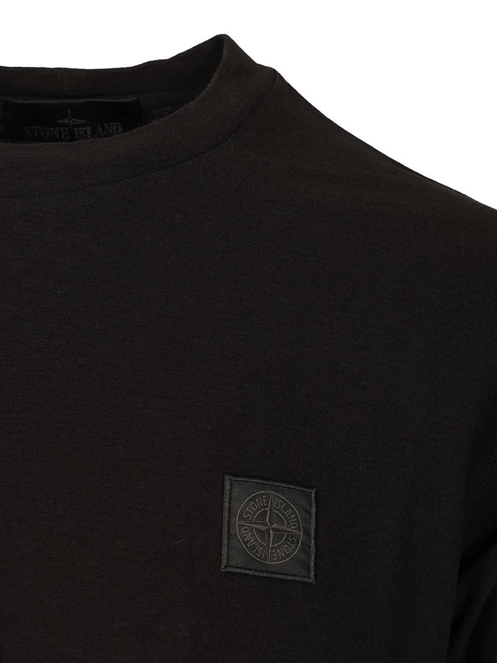 Stone Island Cotton Jersey T-Shirt - Nero | 5647a99cb087a0f2aacec9d7b14c2a03da74bf58