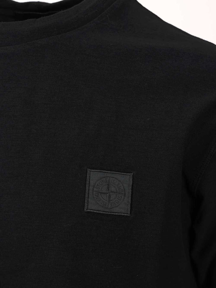 Stone Island Cotton Jersey T-Shirt - Blu | 784b74b5acfab29f760b0c89a5be087f617ae1ca