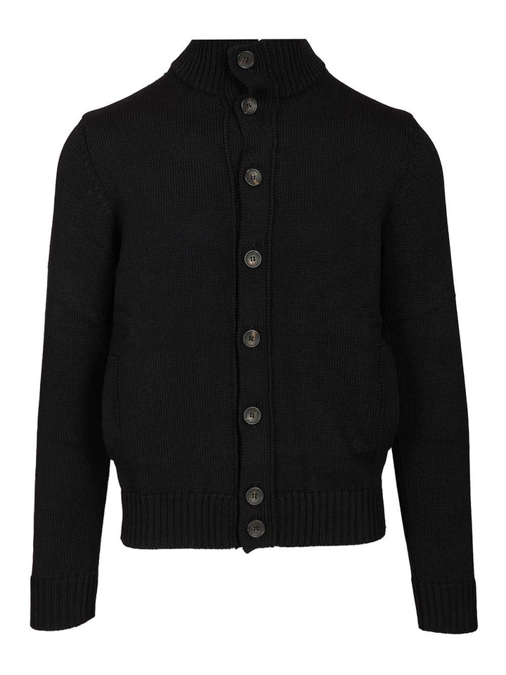 Al Duca D'Aosta Knitted Bomber Jacket Knitwear - Blu | a710bddc42929909e0dab97896fc5a3cafad660f