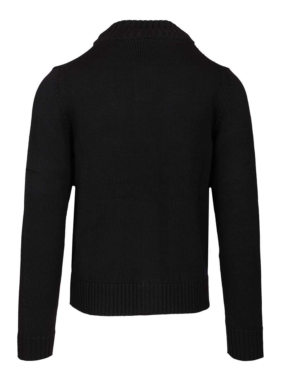 Al Duca D'Aosta Knitted Bomber Jacket Knitwear - Blu | 7c897d27283c81432d0427b8f1186c91218f1878