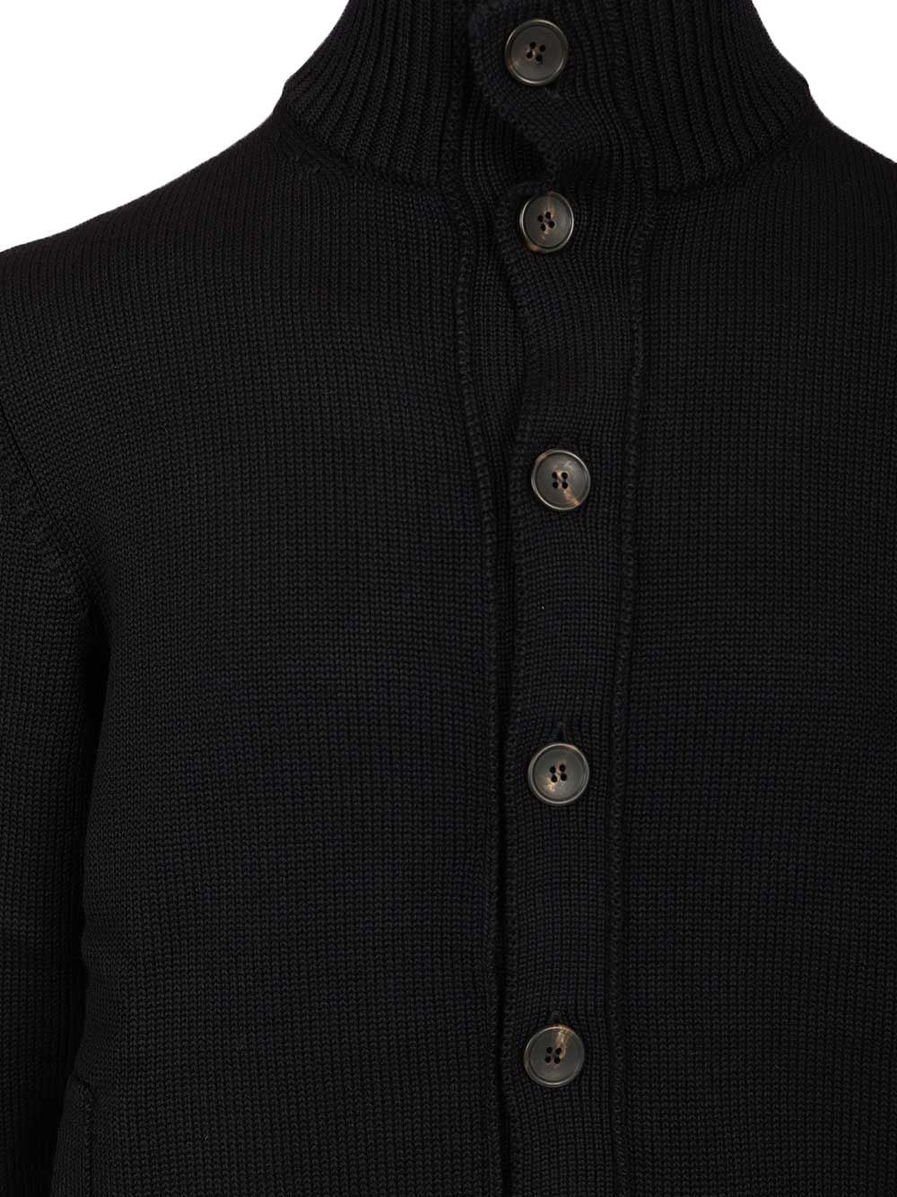 Al Duca D'Aosta Knitted Bomber Jacket Knitwear - Blu | 8b826c6ca196e14214ab030258c919a746441324