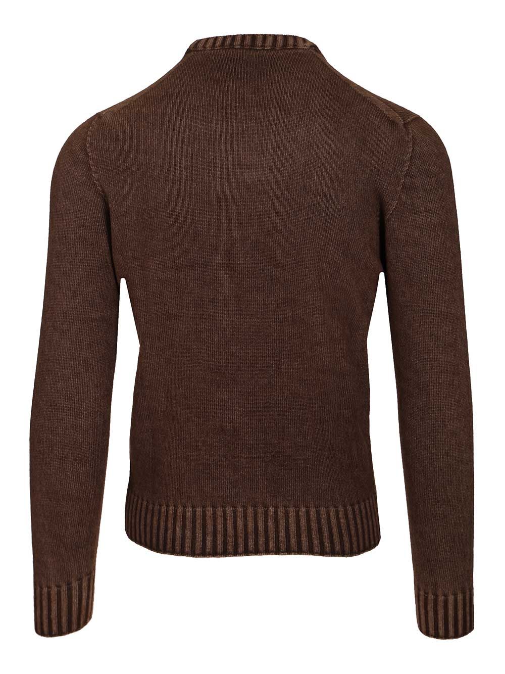 Al Duca D'Aosta Crewneck Sweater Knitwear - Marrone | 7a4c208536b4f140cecb10ebb9028a50ca6d1dff