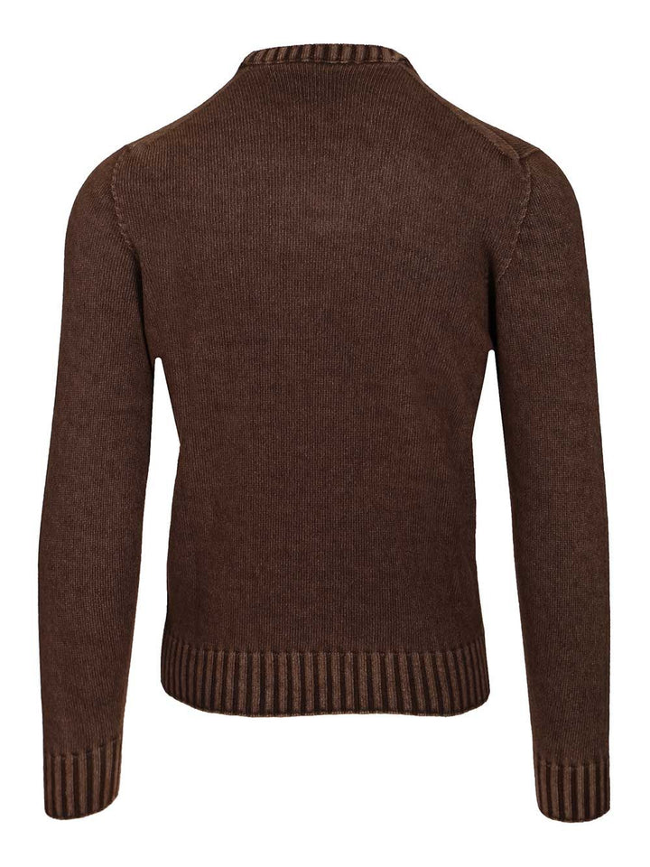Al Duca D'Aosta Crewneck Sweater Knitwear - Marrone | 7a4c208536b4f140cecb10ebb9028a50ca6d1dff