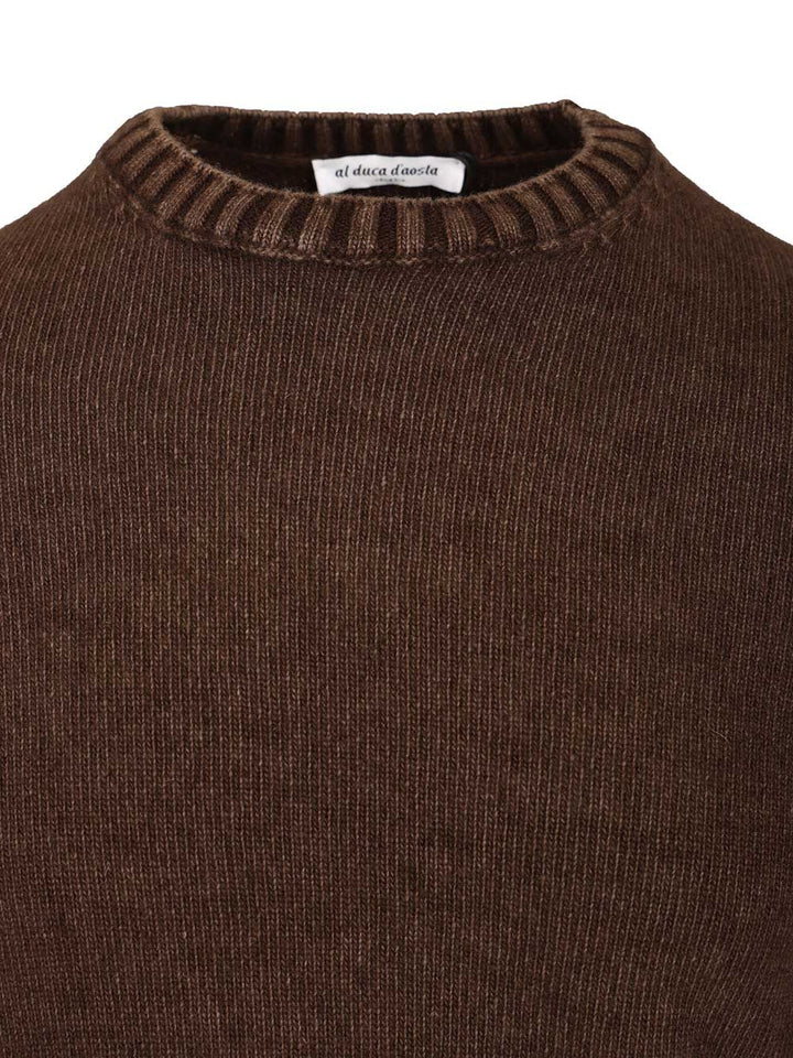 Al Duca D'Aosta Crewneck Sweater Knitwear - Marrone | f0989c62142fc129e8395b2c599c625dc1c877d5