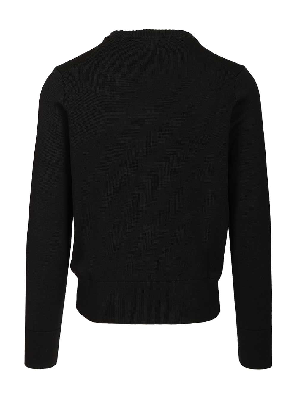 Ami Cardigan In Merino Wool Knitwear - Nero | 6250ad3de9d268846962f8684f2eead3d1ec23c4