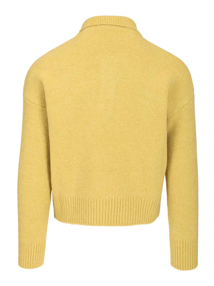 Ami Ami De Coeur Polo Shirt Knitwear - Giallo | e724ee159d065d96da260bf4ebb2f668da4e9c22