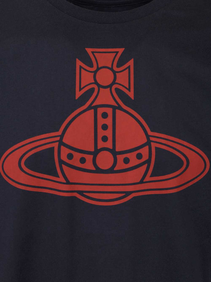 Vivienne Westwood Paris Orb T-Shirt - Blu | 32d20402d88f46d439f64cc2a4ec0d4b14e585d2