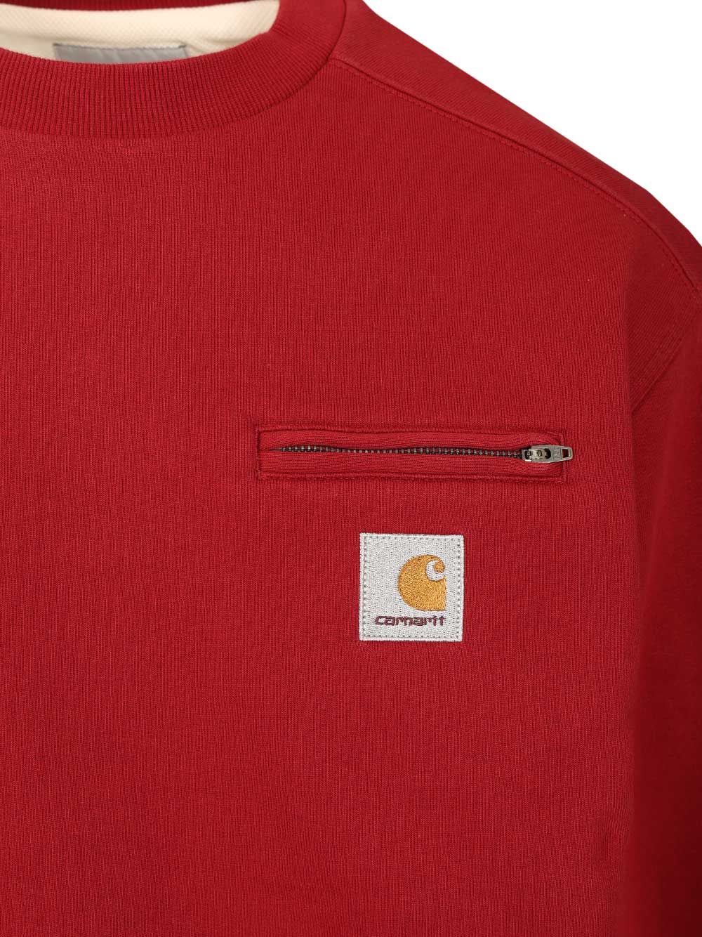 Carhartt Wip Detroit Sweatshirts - Rosso | 5f5b84e0b8a4f5ac60661681c6d61a7c702f8dab