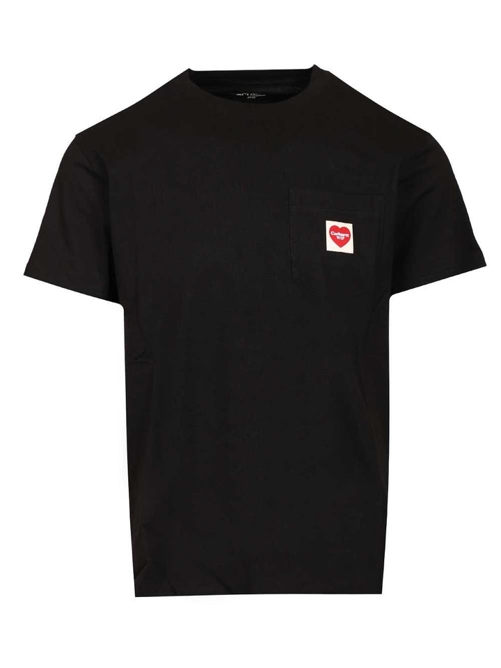 Carhartt Wip Organic Cotton T-Shirt - Nero | dce74631c3f743b55371e9687061afb64f8292bf