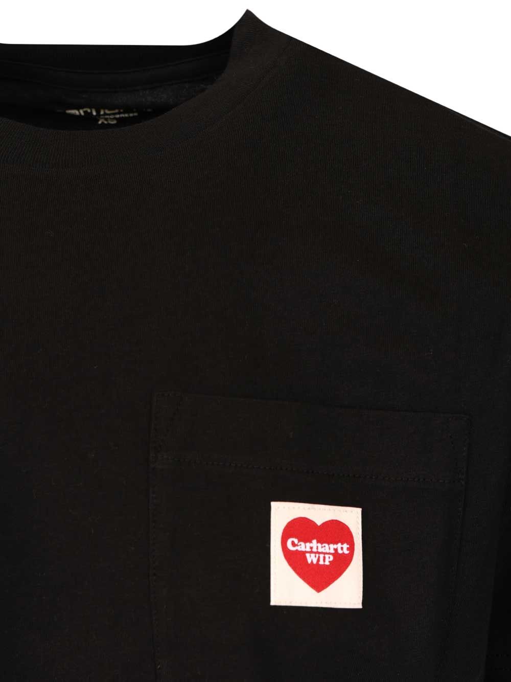 Carhartt Wip Organic Cotton T-Shirt - Nero | b7b68f8a2d0dfc7cf002b48226c35c9829b26db9