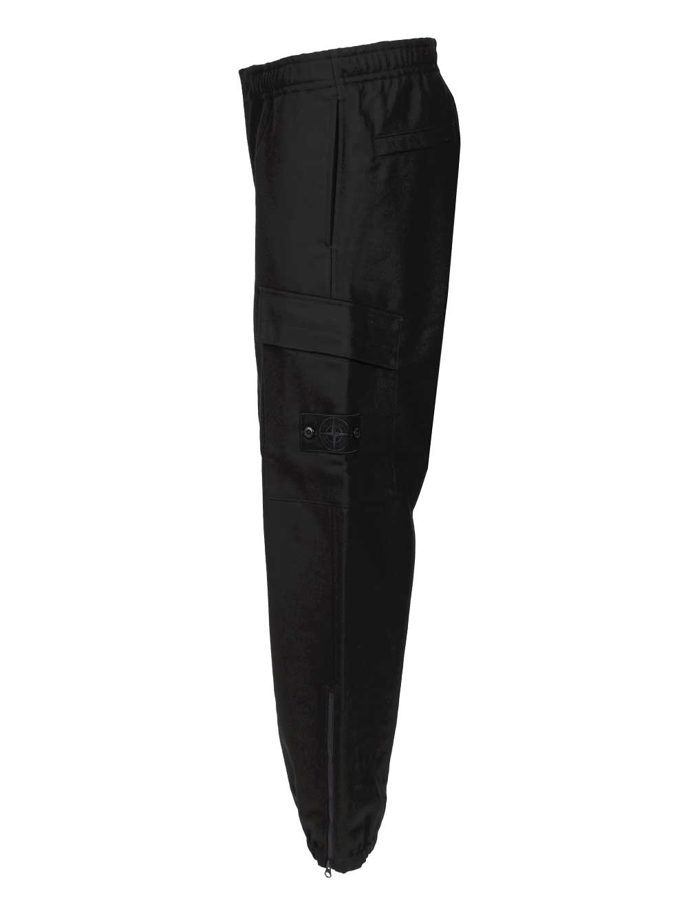 Stone Island Ghost  In Wool And Nylon Flannel Trousers - Blu | a87594da8c4c45f7140fc3cf794d13f175bae414