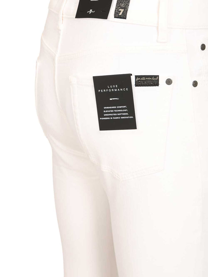 7 For All Mankind Slimmy Jeans - Bianco | 496b5d32fa48c8c6ef66fa120ae1eaae1f2c8313