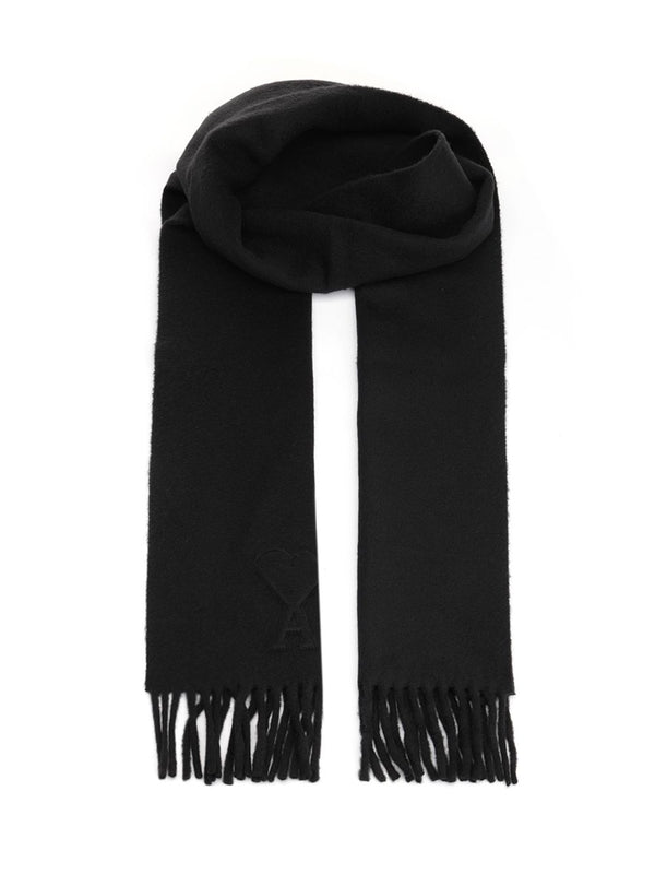 Wool Scarf Ami De Coeur Scarves And Foulards Nero