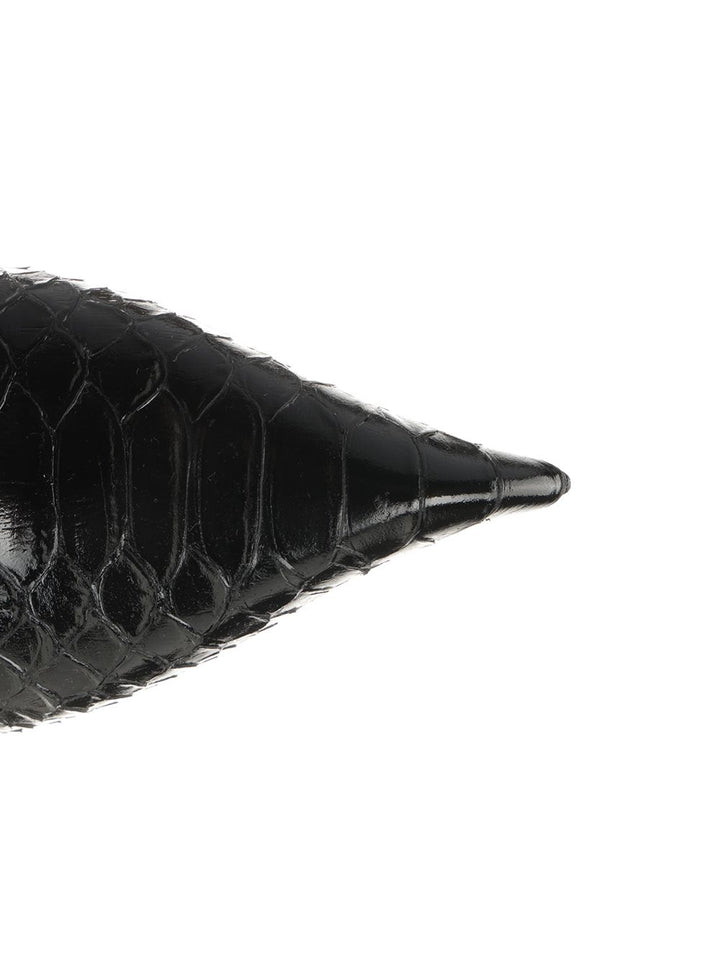 Tom Ford Snakeskin-Effect Leather Decollete - Nero | 3164d6fcafd90d6c42e158f10e29acd5cadabe4f