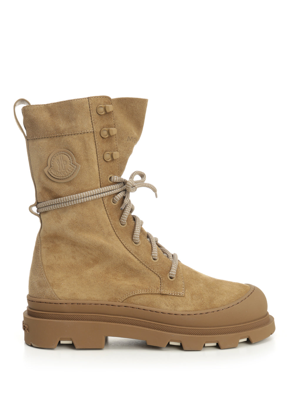 Moncler Vera High Suede Boots - Beige | feb0452702b685f78ae76503647134943e34eefd