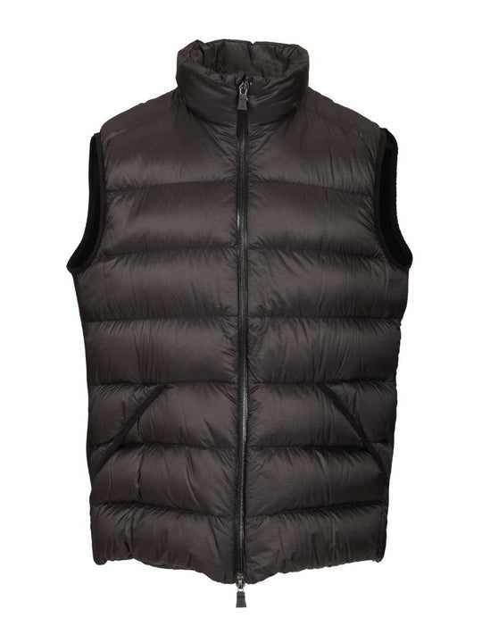 Padded Vest In Tech Nylon Giacche Nero